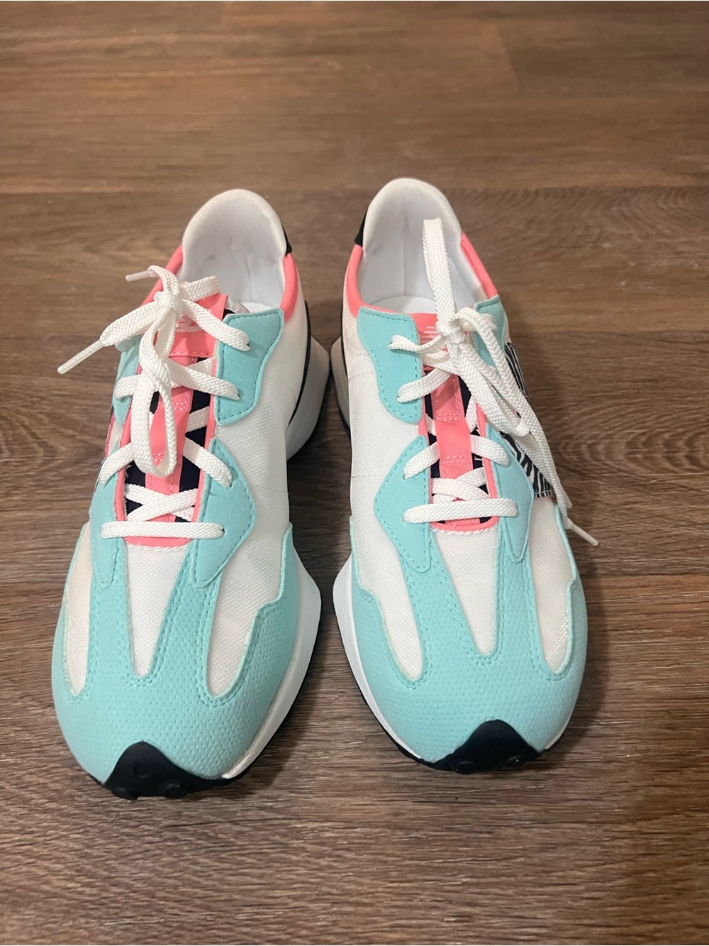 New Balance Mint, Pink & Black Zebra Accent Sneakers - Picture 3 of 8